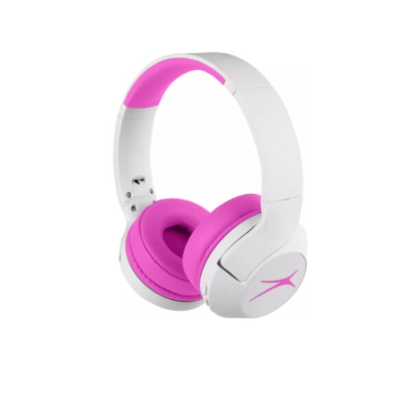 Altec Lansing Kid Safe Wireless ANC Headphone, White/Pink - Picture 3 of 5